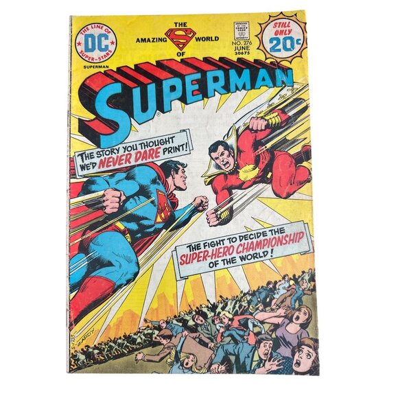 DC Comics Superman Comic #276 June 1974 Vintage Captain Thunder Bagged Boarded - Picture 1 of 6